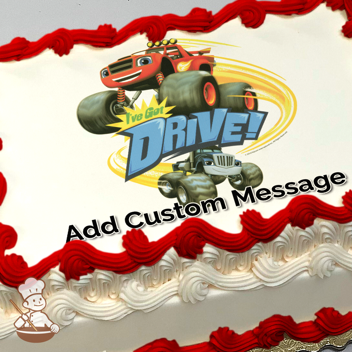 Blaze And The Monster Machines Photo Cake 