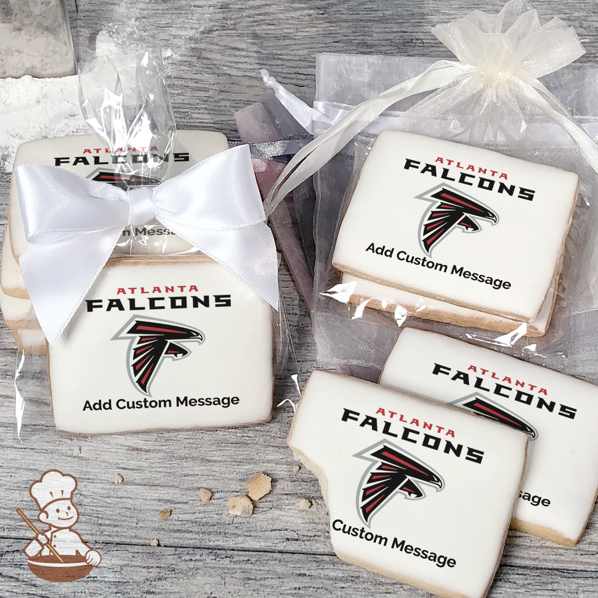 NFL Atlanta Falcons Custom Message Cookies