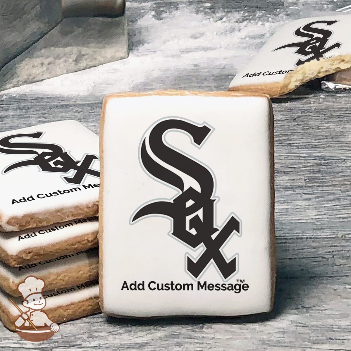 MLB Atlanta Braves Custom Message Cookies