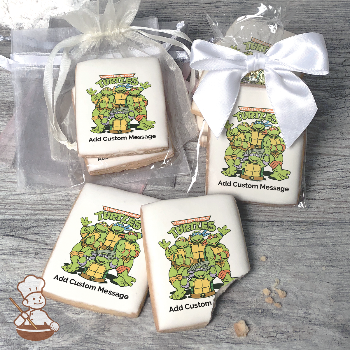 Teenage Mutant Ninja Turtles Ninja in Training Custom Message Cookies