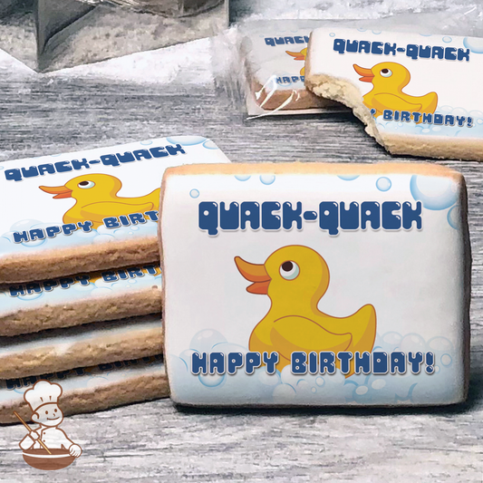 Quack Quack Rubber Ducky Cookies (Rectangle)