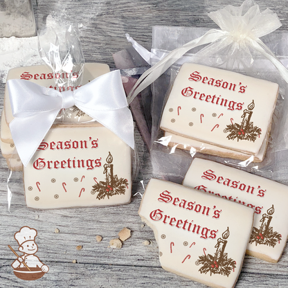 Old Fashion Season's Greetings Cookies (Rectangle)