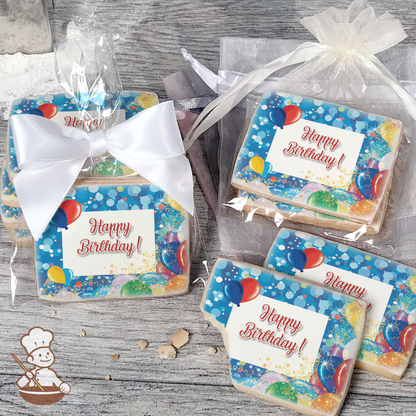 Party Balloons Cookies (Rectangle)