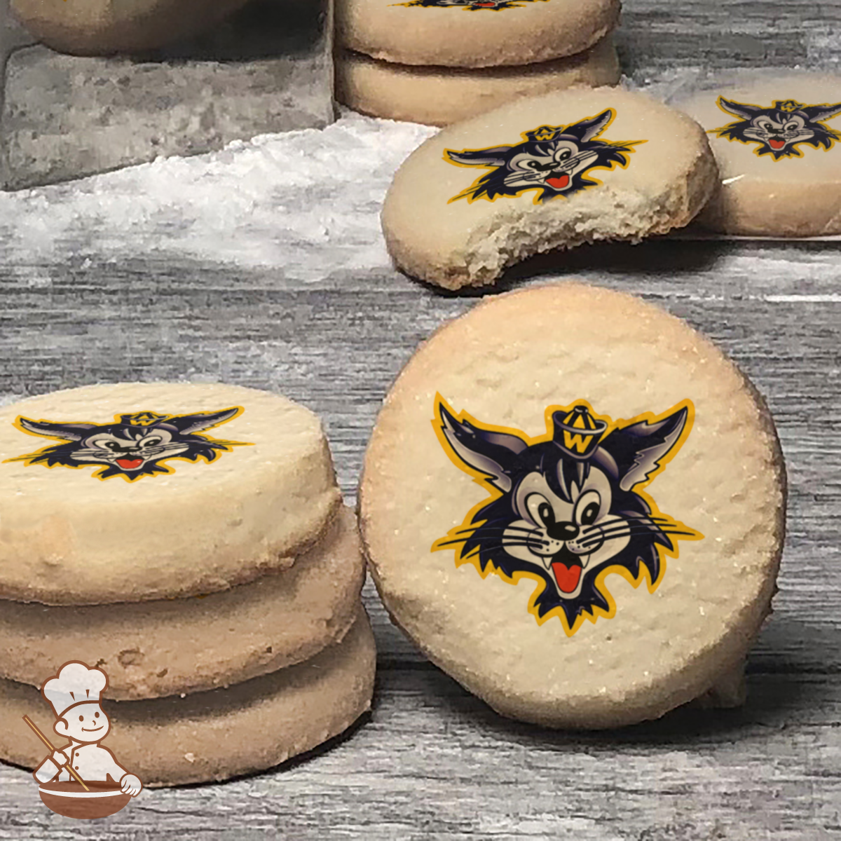 Go Watsonville Wildcatz Cookies (Round Unfrosted)