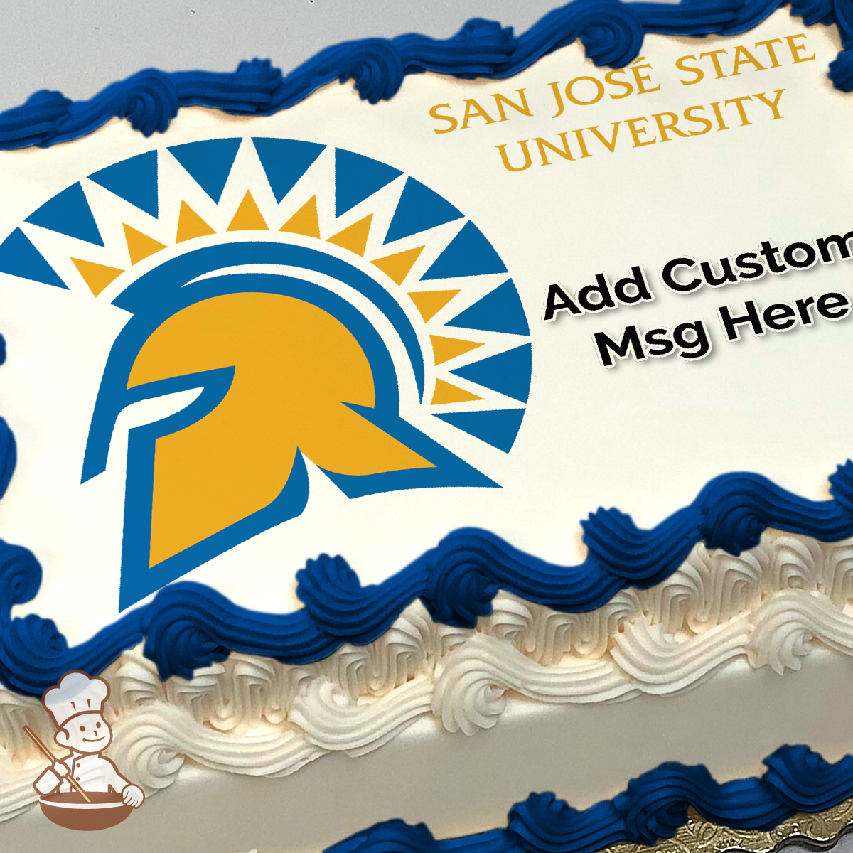 San Jose Sharks Logo NHL Sports Blue Background Edible Cake Topper Ima – A  Birthday Place