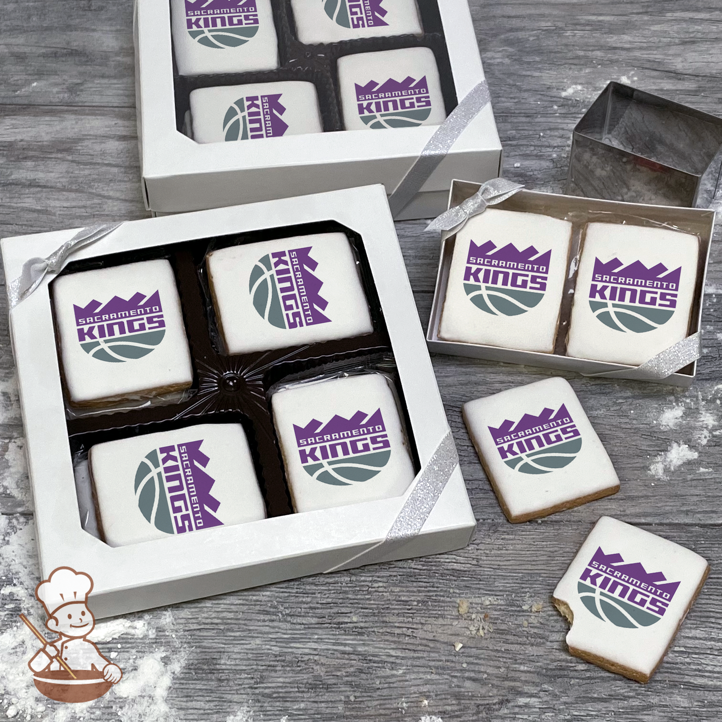 NBA Sacramento Kings Cookie Gift Box (Rectangle)