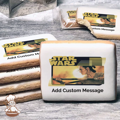 Star Wars Rey Custom Message Cookies (Rectangle)