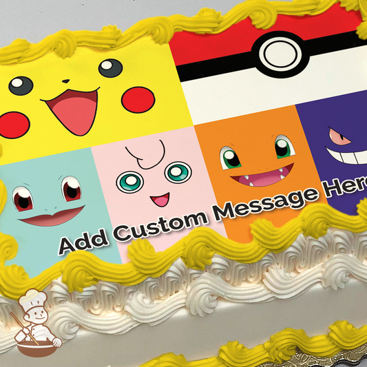 Face the Pokémon Photo Cake