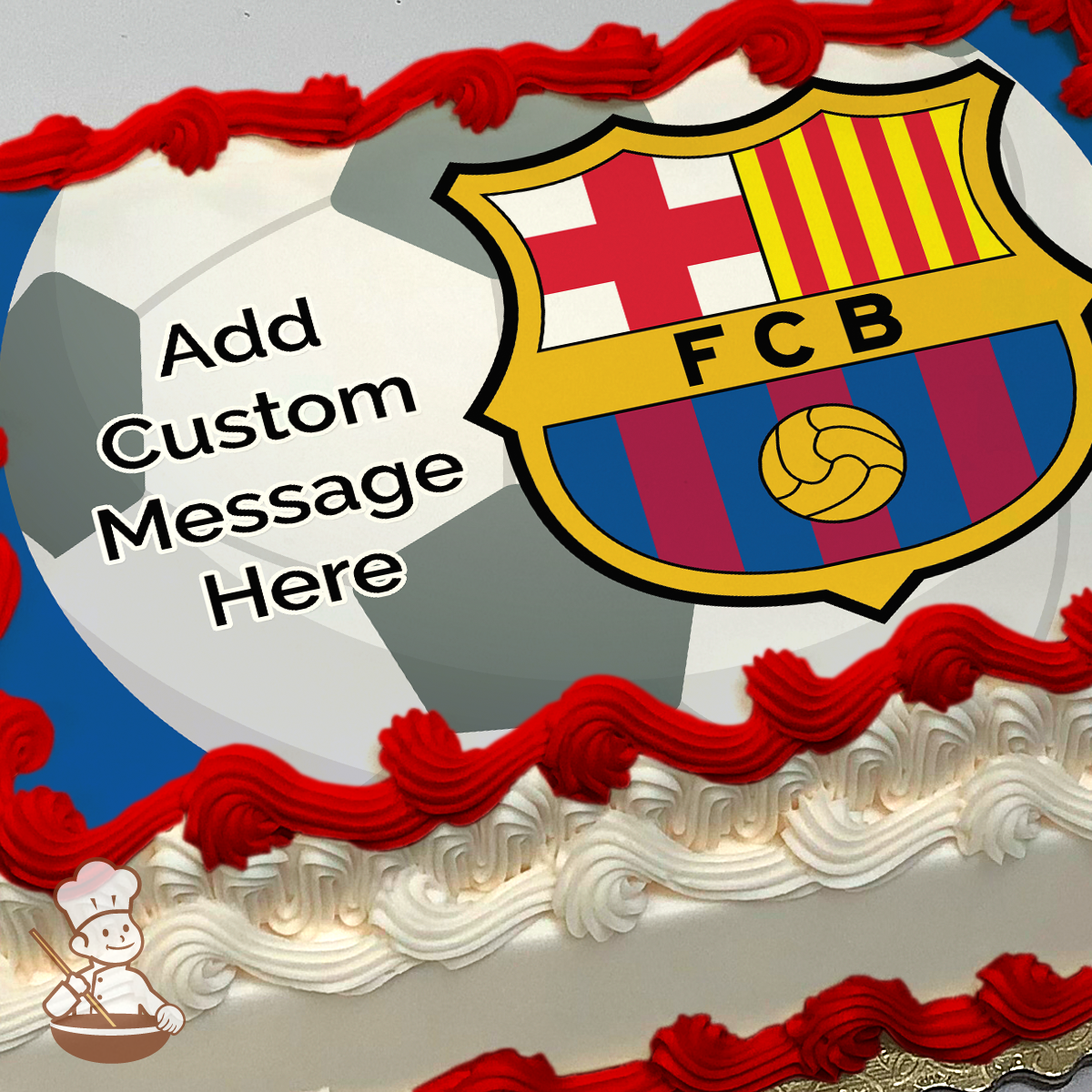 FC Barcelona Leo Messi Edible Cake Toppers Round – Ediblecakeimage