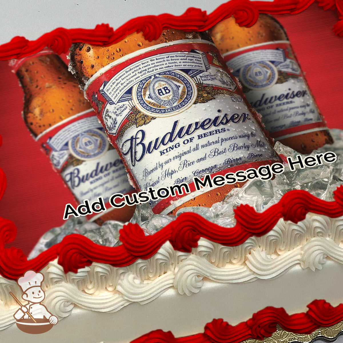 Budweiser Beer Can Cake - Decorated Cake by Babycakes & - CakesDecor
