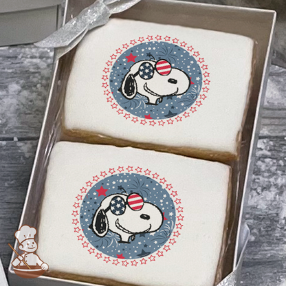 Peanuts Patriotic Snoopy Cookie Gift Box (Rectangle)