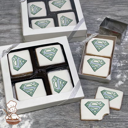 Superman Golfing Superman Cookie Gift Box (Rectangle)