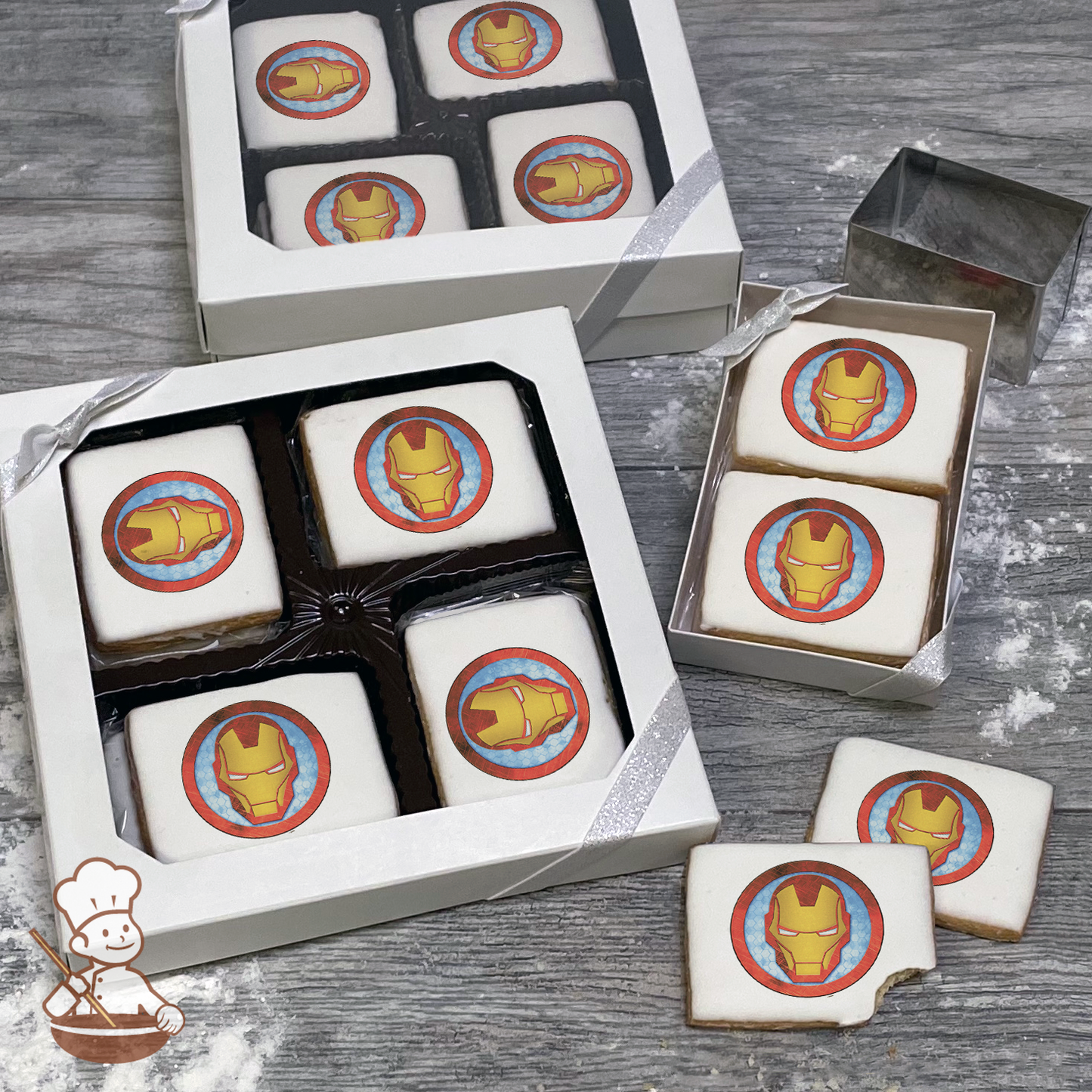 Marvels Avengers Iron Man Icon Cookie Gift Box (Rectangle)