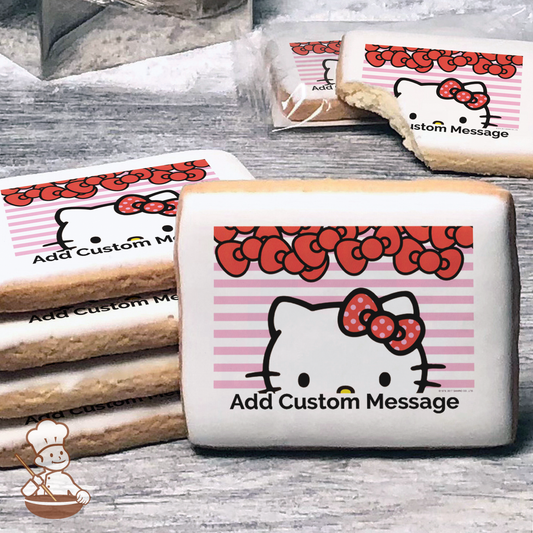 Hello Kitty Big Smiles Custom Message Cookies (Rectangle)