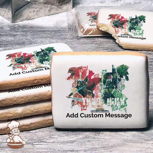 Thor Ragnarok Battle Again Custom Message Cookies (Rectangle)