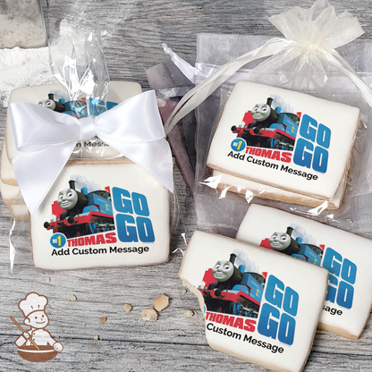 Thomas and Friends Go Go Thomas Custom Message Cookies (Rectangle)