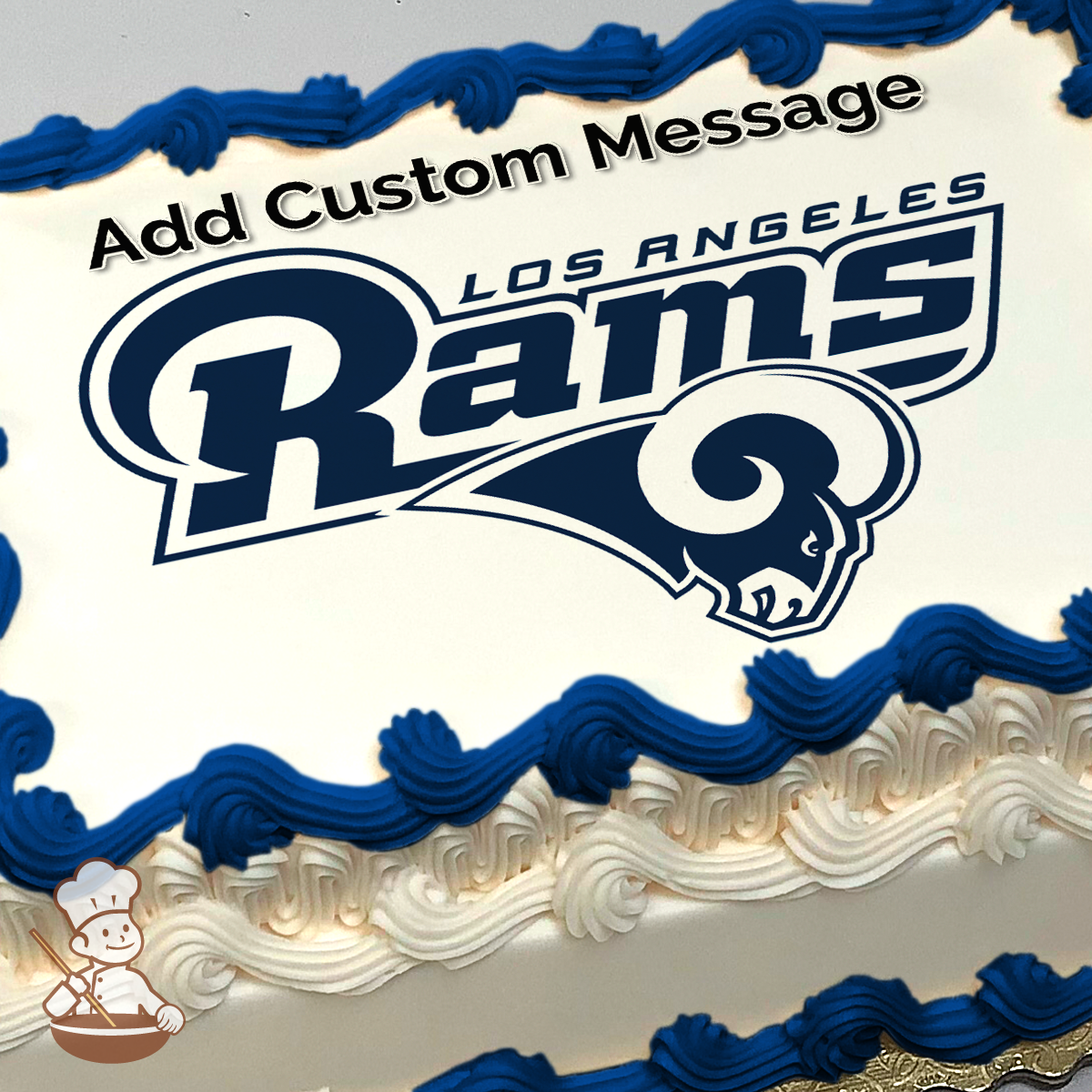 DECOSET NFL Los Angeles Rams Football & Tee Cake Decorations, 3-Pc, Cake  Topper with Field & Team Sticker, Tee & Football, Licensed Product Of The  NFL, Birthday Cake Decorations For After Party