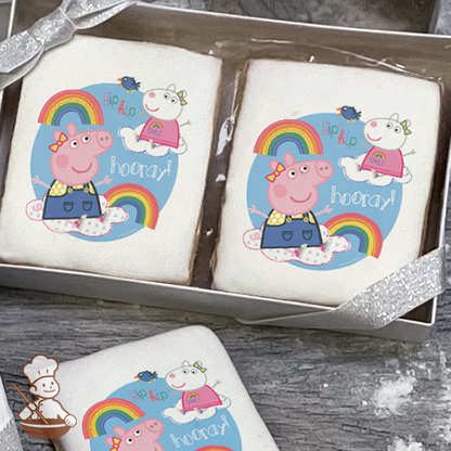 Peppa Pig Hip Hip Hooray Cookie Gift Box (Rectangle)