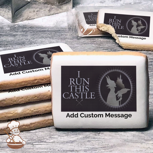 Maleficent I Run This Castle Custom Message Cookies (Rectangle)