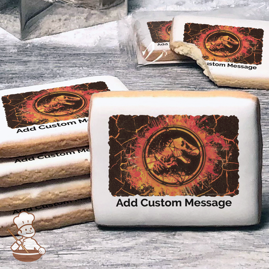 Jurassic World Fallen Kingdom Molten Custom Message Cookies (Rectangle)