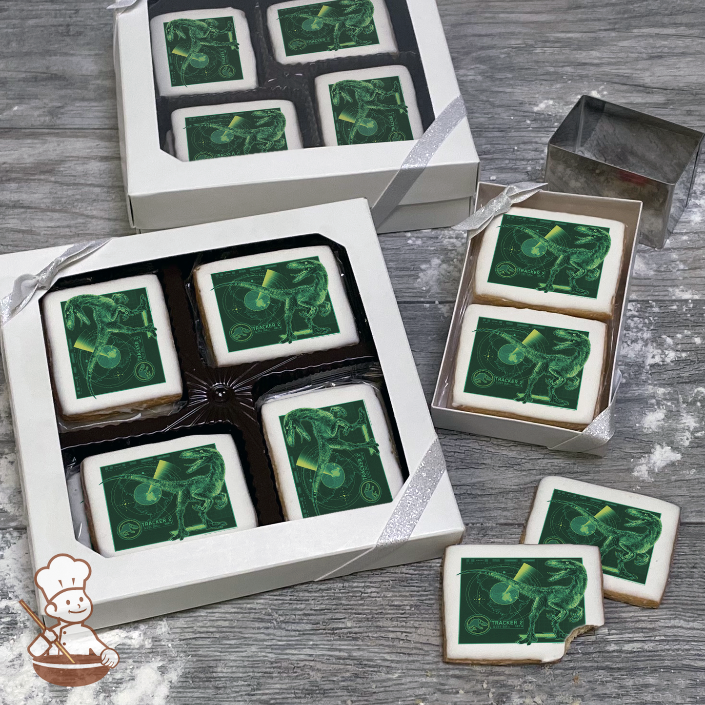 Jurassic World Tracker Cookie Gift Box (Rectangle)