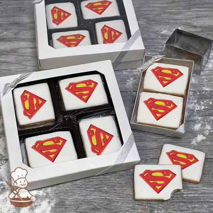 Superman Power Up Cookie Gift Box (Rectangle)