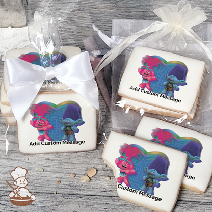 Trolls Cool Vibes Custom Message Cookies (Rectangle)