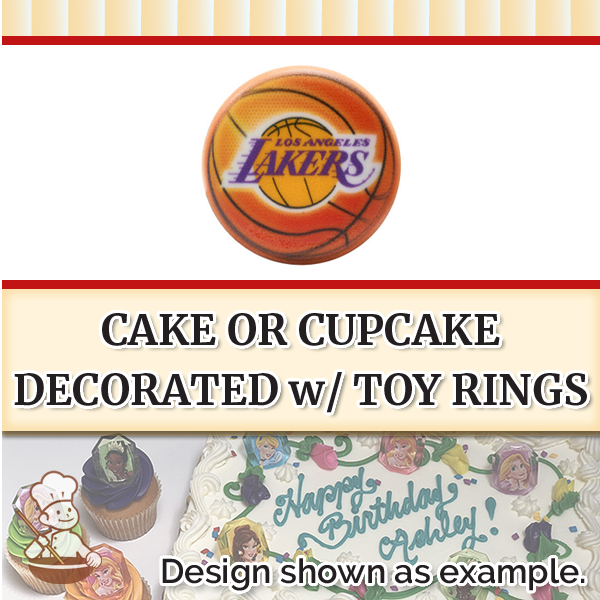 NBA Los Angeles Lakers Toy Ring Cake or Cupcake – Freedom Bakery