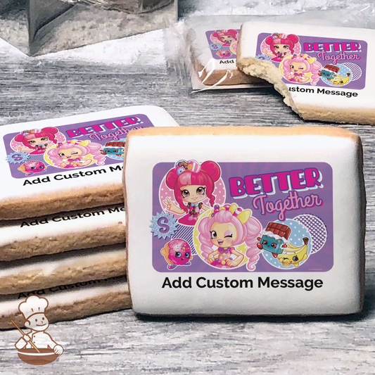 Shopkins Better Together Custom Message Cookies (Rectangle)