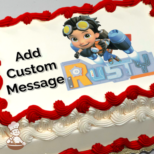 Rusty Rivets Edible Cake Topper - VIParty.com.au