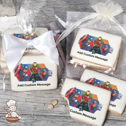 Marvel Adventures Battle Custom Message Cookies (Rectangle)