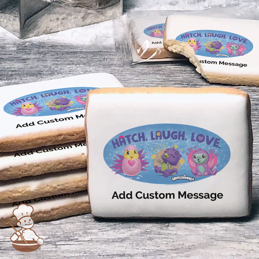 Hatchimals Hatch Laugh Love Custom Message Cookies (Rectangle)