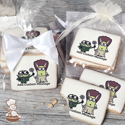 Minions Monsters Custom Message Cookies (Rectangle)