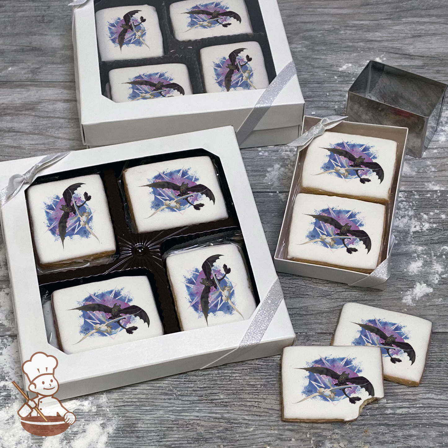 How To Train Your Dragon Fly Free Cookie Gift Box (Rectangle)