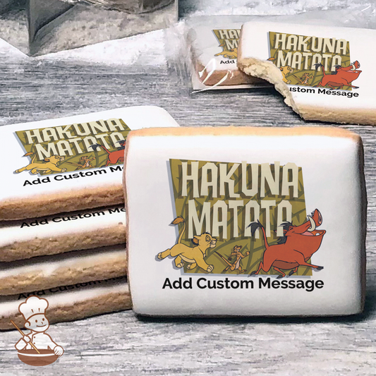 The Lion King Hakuna Matata Custom Message Cookies (Rectangle)