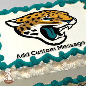 Jacksonville Jaguars 2 Edible Birthday Cake Topper