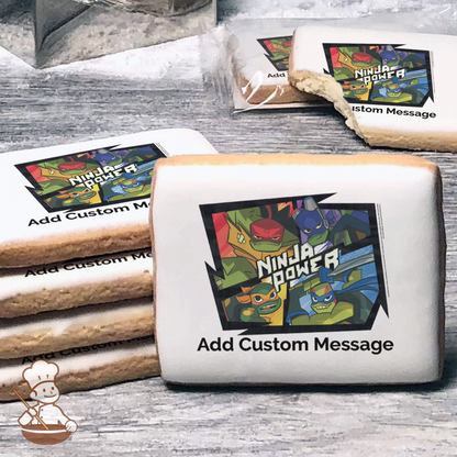 Teenage Mutant Ninja Turtles Ninja Power Custom Message Cookies (Rectangle)