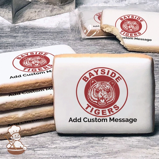 Saved By The Bell Bayside Tigers Custom Message Cookies (Rectangle)