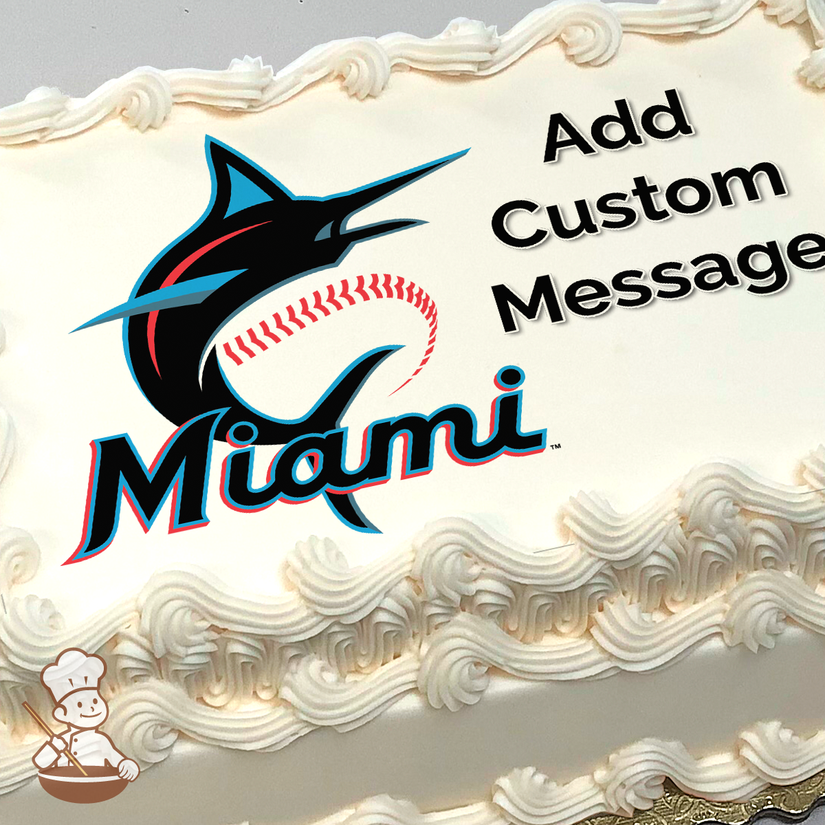 Miami Dolphins Edible Image Cake Topper / Miami Dolphins Cake 