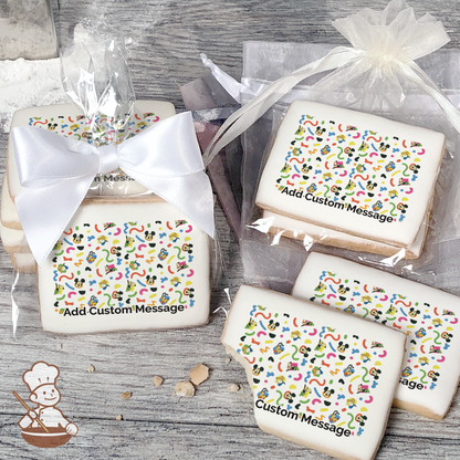 Mickey Mouse and Friends-Sheet Custom Message Cookies (Rectangle)