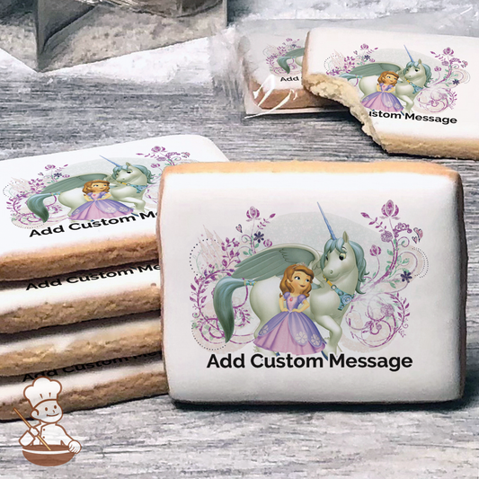 Sofia the First Sofia and Skye Custom Message Cookies (Rectangle)