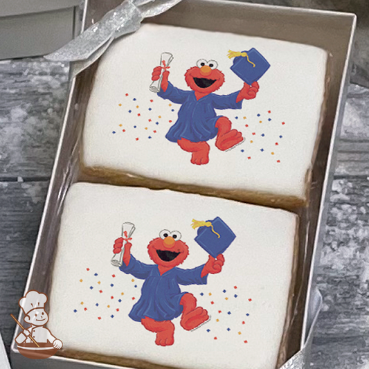 Sesame Street Elmo Graduate Cookie Gift Box (Rectangle)