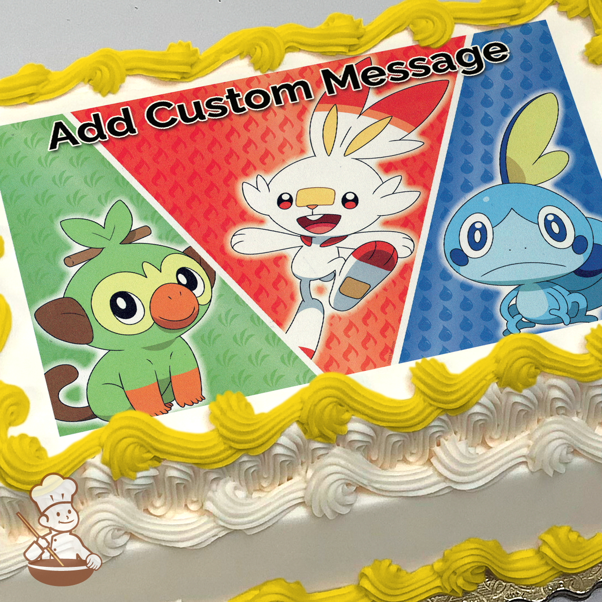 Amazon.com: Cakecery Pokeboys Pikachu Eevee Kids Edible Cake Image Topper  Personalized Birthday Cake Banner 1/4 Sheet : Grocery & Gourmet Food