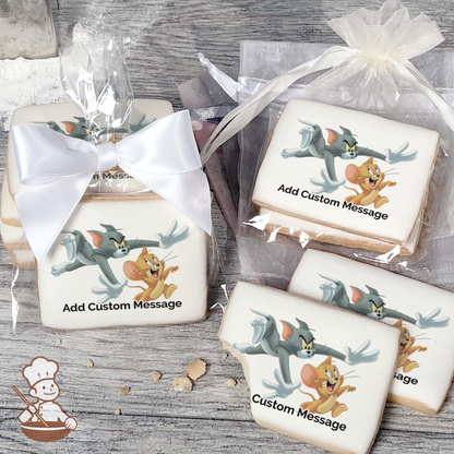 Tom & Jerry Custom Message Cookies (Rectangle)