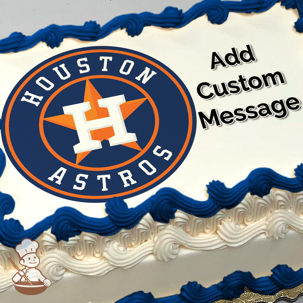 Houston Astros Edible Image Cake Topper