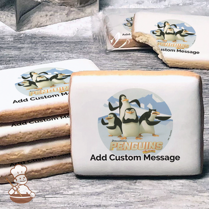 The Penguins of Madagascar Custom Message Cookies (Rectangle)