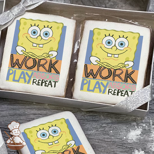 SpongeBob SquarePants Work and Play Cookie Gift Box (Rectangle)