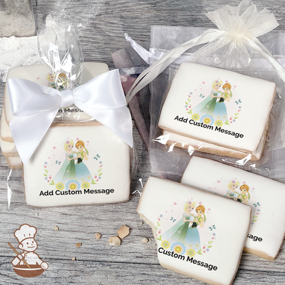 Frozen Fever Summer Solstice Custom Message Cookies (Rectangle)