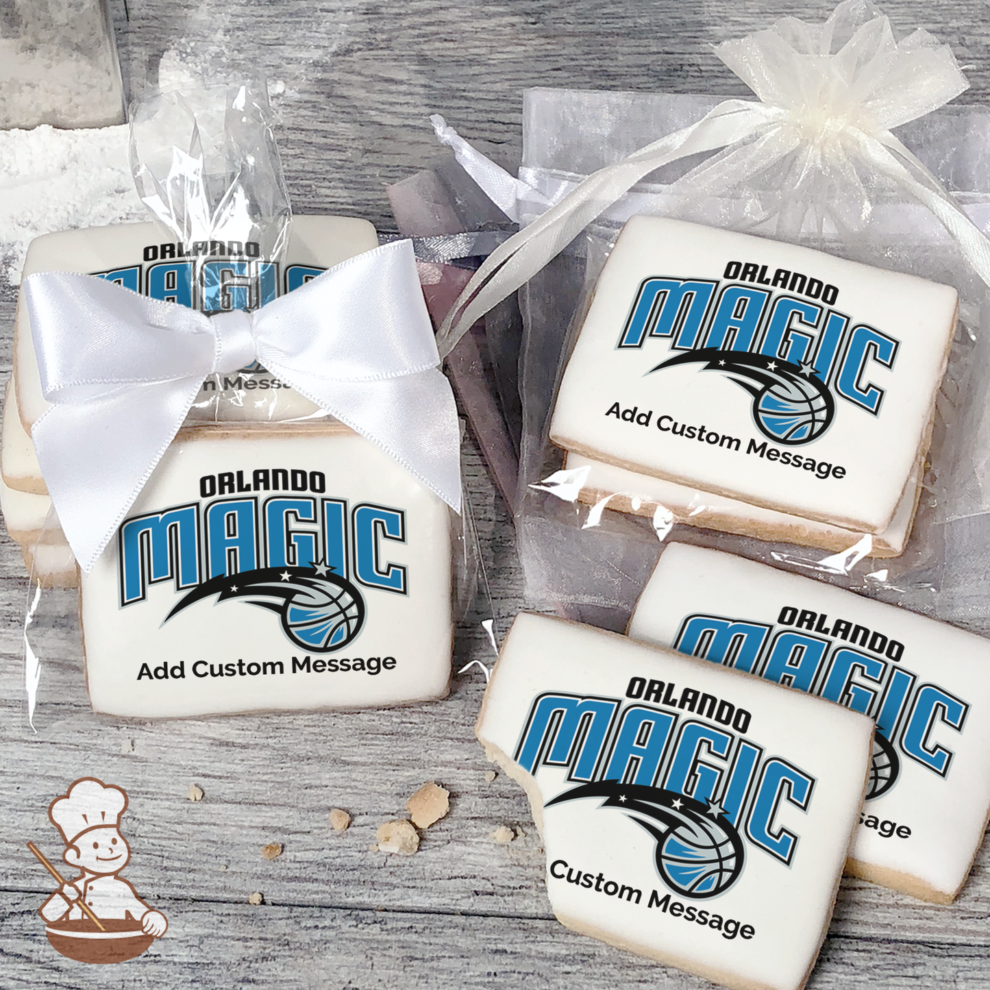 NBA Orlando Magic Custom Message Cookies (Rectangle)