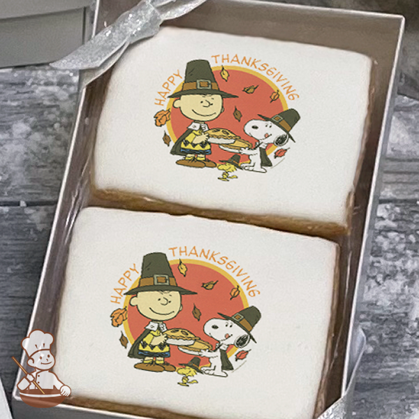 Peanuts Happy Thanksgiving Cookie Gift Box (Rectangle)